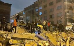 آثار الزلزال الذي حدث في تركيا