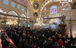 مقدسيون يؤدون صلاة الجنازة على منكوبين زلزال تركيا وسوريا