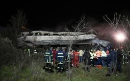 حادث تصادم بين قطارين في اليونان