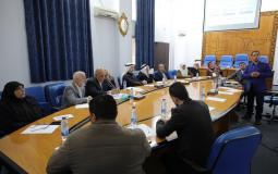 لجنة الموازنة والشؤون المالية بالتشريعي تناقش مشروع قانون الموازنة العامة لعام 2023م