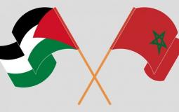 علم فلسطين والمغرب