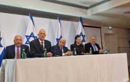 زعماء المعارضة الإسرائيلية بقيادة لابيد