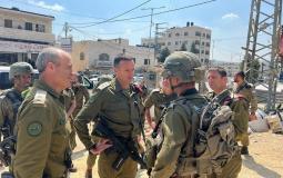رئيس أركان الجيش الإسرائيلي يصل بلدة حوارة