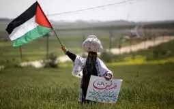 إحياء ذكرى يوم الأرض في غزة - أرشيف