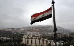 علم سوريا في دمشق - ارشيف