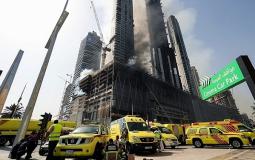 حريق بمنطقة الراس في دبي