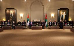 جانب من زيارة الرئيس عباس إلى الأردن