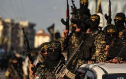 عناصر مسلحة من سرايا القدس الجناح العسكري لحركة الجهاد الإسلامي