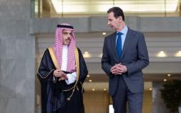 الرئيس السوري يستقبل وزير الخارجية السعودي