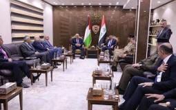 جانب من لقاء وزير الداخلية مع نظيره العراقي
