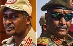 رئيس جيش السودان عبد الفتاح البرهان ومحمد حمدان دقلو زعيم الدعم السريع