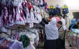 محل لبيع الملابس في غزة - أرشيفية