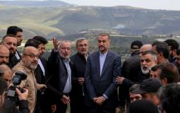 وزير الخارجية الإيراني اللهيان على الحدود اللبنانية