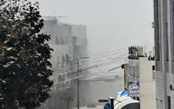 لحظة قصف منزل في بيت لاهيا شمال قطاع غزة