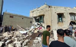 قصف منزل في خان يونس