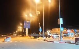 شركة كهرباء غزة تنجز مشروع إنارة