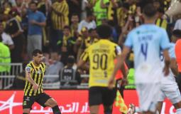 جانب من مباراة الاتحاد وابها اليوم