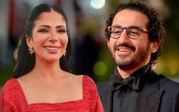 الفنان المصري أحمد حلمي وزوجته منى زكي