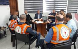 اجتماع لجنة الطوارئ بكهرباء غزة