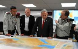 صورة من تقييم الوضع الأمني الذي عقده رئيس الحكومة نتنياهو