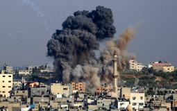 من القصف الإسرائيلي على غزة خلال العدوان على القطاع - أرشيف