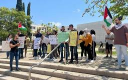وقفة طلابية بالداخل المحتل ضد الجريمة وتواطؤ المؤسسة الإسرائيلية