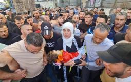 جثمان الطفل الشهيد محمد التميمي في رام الله