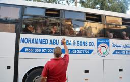 من مغادرة حجاج قطاع غزة اليوم