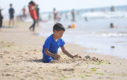 شاطئ بحر غزة - تعبيرية