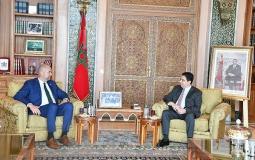 رئيس الكنيست مع وزير الخارجية المغربي