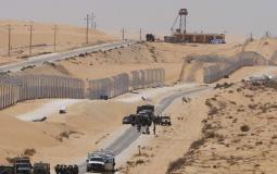 صورة من مكان الحدث الأمني على الحدود المصرية