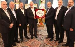 لقاء هنية ووفد حماس مع أمين عام مجلس الأمن القومي الإيراني