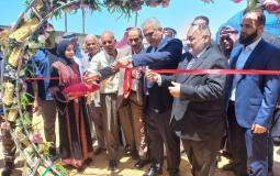 رئيس سلطة المياه يفتتح مشروع شبكة الصرف الصحي برفح