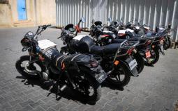 ادخال قطع غيار الدراجات النارية الى غزة