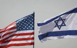 أعلام أمريكا وإسرائيل