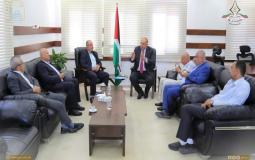 وزير التعليم العالي يستقبل وفد جامعة غزة برئاسة العالول 