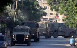 مركبات عسكرية إسرائيلية في جنين