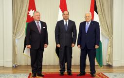 انعقاد القمة الثلاثية في مصر بمشاركة الرئيس عباس / صورة من الاجتماع
