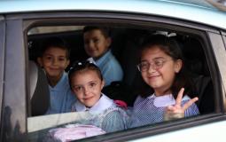 طلبة يتوجهون لمدارس الأونروا اليوم في غزة