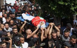 تشييع جثمان الشهيد مصطفى الكستوني في جنين