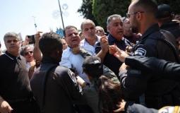 شرطة الاحتلال تعتدي على مظاهرة  بالداخل الفلسطيني ضد تجميد الميزانيات