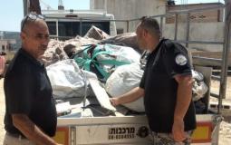 "جودة البيئة" ترجع شاحنة إسرائيلية محملة بالنفايات الصلبة المهربة