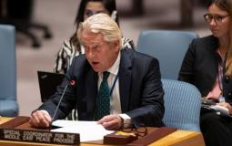 منسق الامم المتحدة الخاص لعملية السلام في الأشرق الأوسط تور وينسلاند