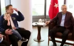 الرئيس التركي رجب طيب أردوغان ومالك منصة إكس إيلون ماسك