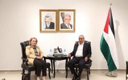 تفاصيل لقاء الشيخ مع القنصل العام البريطانية في القدس