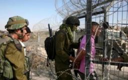 الجيش الإسرائيلي يعتقل فلسطينيين من قطاع غزة