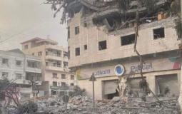 قصف مقر شركة الاتصالات في غزة