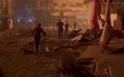 شهداء وإصابات في قصف سوق النصيرات وسط قطاع غزة