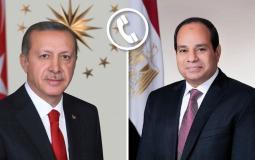 السيسي وأردوغان يتشاوران بشان أوضاع غزة