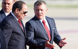 حرب غزة تتصدر محادثة الرئيس المصري وملك الأردن